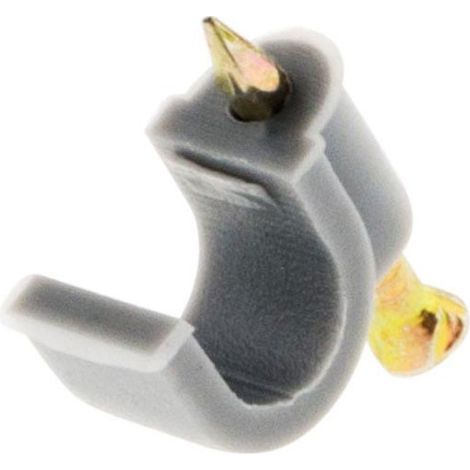 Lot de 20 crochets fixation Ø7mm - Gris - Zenitech
