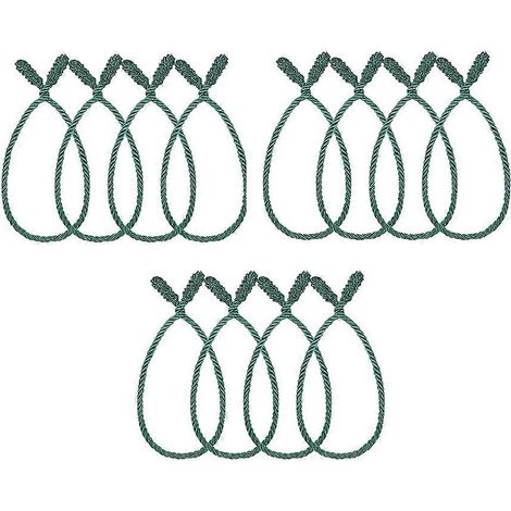 Lot de 12 attaches de guirlande de Noël de 50 cm (20 pouces) réutilisables et flexibles, idéales pour les guirlandes, couronnes et rampes d'escalier. (1/5)
