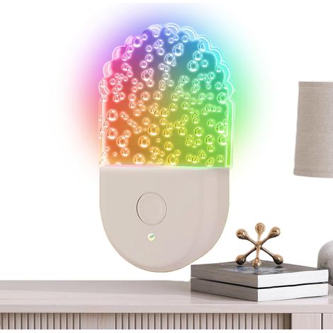 Veilleuse prise 6 couleurs – multicolore, enfichable, escalier/couloir, ambiance ludique (1/4)