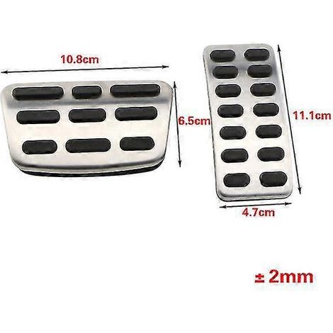 Xburstcar pour Hyundai IX25, Creta, Accent, Verna, Solaris et Kia K2, Rio, Soul, KX3 - Repose-pieds pour pédales de frein et d'essence - Couvre-pédales automatiques pour conduite à droite (sans repose (1/5)