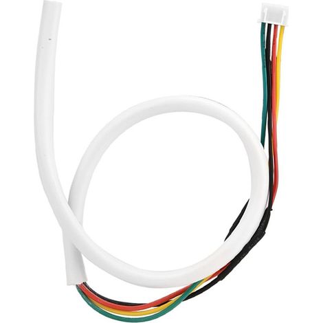 Câble en cuivre flexible blanc rond à 4 conducteurs, 30 m, 0,5 mm², pour système de visiophone (1/5)