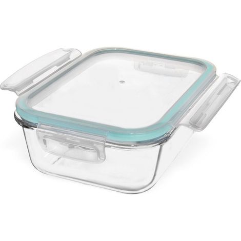 Récipient alimentaire en verre avec couvercle et joint, plat allant au four, 1,5 l (1/4)
