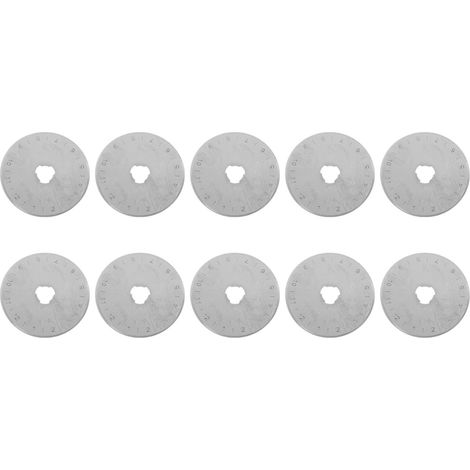 10 pièces lames de rechange 45 mm pour roulette circulaire coupe cuir tissu papier outil bricolage (1/5)
