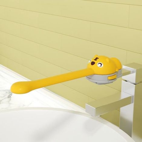 Mxzzand Extension de poignée de robinet pour enfants - Extenseur de robinet de dessin animé universel - Jouet de sécurité pour (1/4)