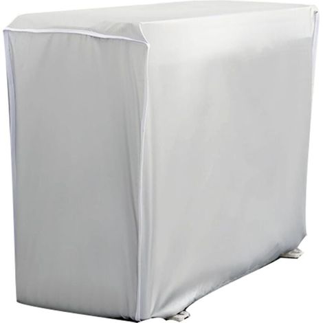 Housse Climatiseur Extérieur Housse Pompe a Chaleur Anti Poussière Anti Neige Imperméable Résistant Au Soleil () (1/4)