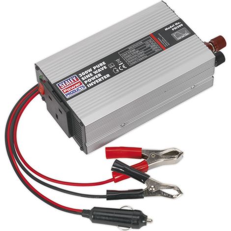 Sealey PSI300 Pure Sine Wave Power Inverter 300W 12V (1/4)