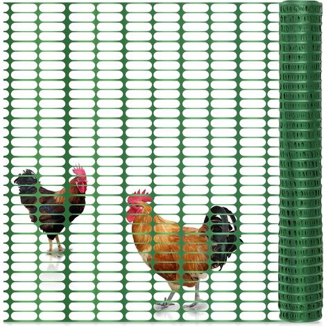 1 filet de sécurité 1 x 50 m, vert, polypropylène, mailles 88 x 3 mm, chantier et plein air