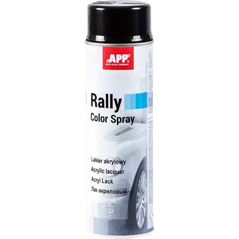 Rally Color Spray - Bombe de peinture noir brillant 500 ml