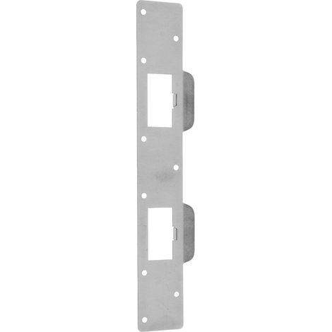 Gâche de porte à double trou, renforcée en acier, robuste et facile à installer, pour entraxe de 4-1/2 po. (1/5)