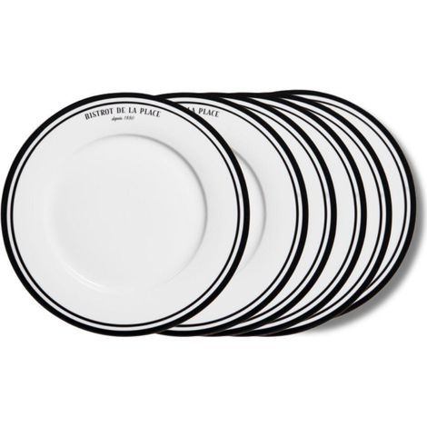 Table Passion - Assiette à dessert Bistrot 21 cm (lot de 6)