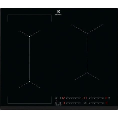 Electrolux EIL63443 Einbau-Induktionskochfeld, 59 cm, 4 Brenner, Schwarz