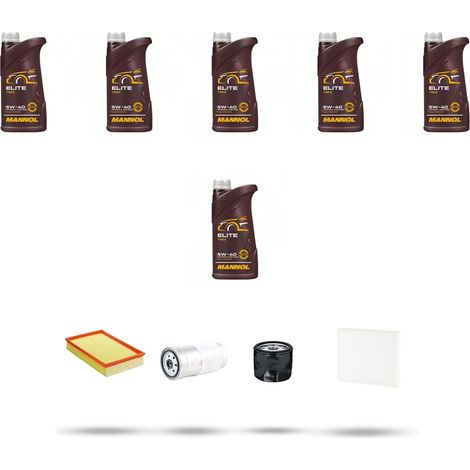 Kit tagliando 4 FILTRI e 6L OLIO compatibile con Volvo V70 II 2.5 TDi 103Kw dal 2000 al 2001 (1/5)
