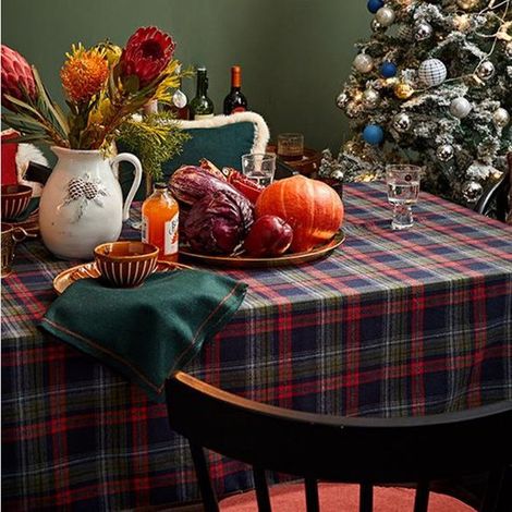 Mantel clásico a cuadros, Mantel sin polvo ni arrugas, Mantel de picnic, fiesta, decoración de mesa de otoño en granja (80x120cm), verduras (1/5)