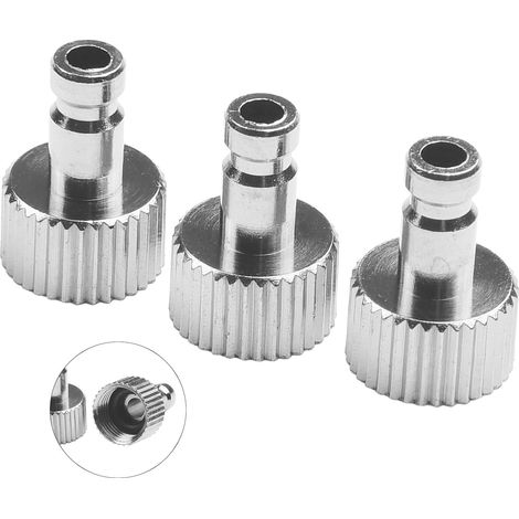 Lot de 3 coupleurs de déconnexion à dégagement rapide 1/8" BSP mâle vers G1/8" pour aérographe et tuyau d'air (1/5)