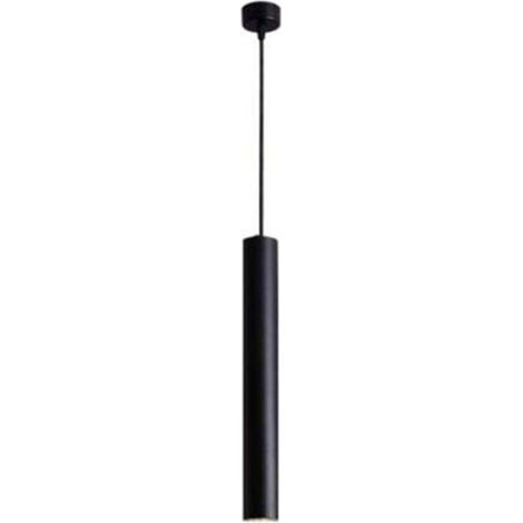 Lampe suspension - PZCC - Long tube 30x6 cm - Noir - LED 4000K (blanc chaud) - Design minimaliste (1/4)