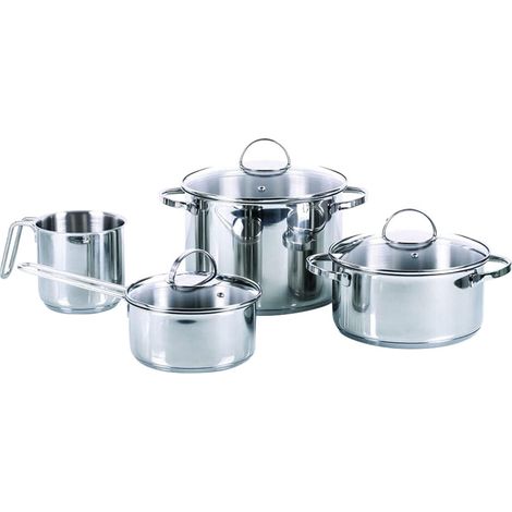 SET BATTERIA PENTOLE 'ALLEGRO INOX' DA 7 PEZZI 7 prodotti misti - MONETA