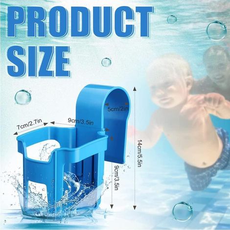 4 Pièces Porte Gobelet Piscine,Multifonctionnel Porte Gobelet Au Bord De La Piscine,Porte-gobelet Détachable,Accessoires De Piscine,Panier De Rangement,pour Les Fêtes D'été à La Plage Baignoires (1/5)