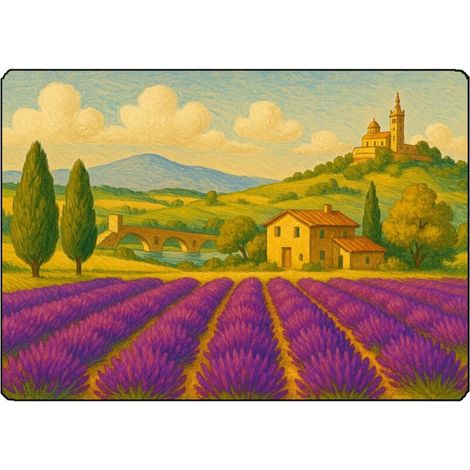 Planche à découper paysage de Provence (1/2)