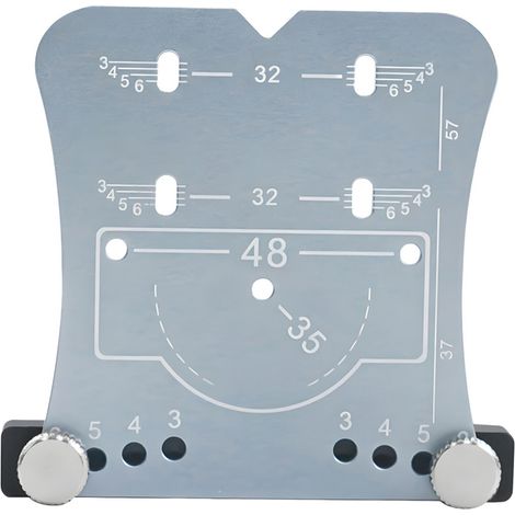 Ouvre-trou de charnière 35mm, perforateur en alliage d'aluminium, Guide de perçage pour le travail du bois, localisateur de charnières métalliques et accessoire de montage (1/5)