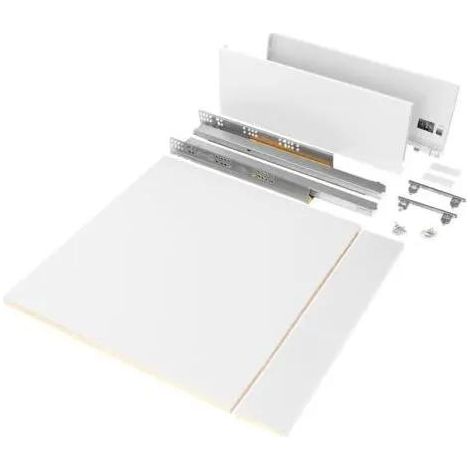 Emuca Vertex Schubladenkit grau-anthrazit weiß 500 mm