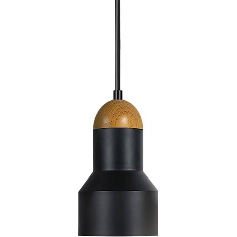 Lámpara colgante led ELARA 12W regulable, negro, Blanco neutro, regulable
