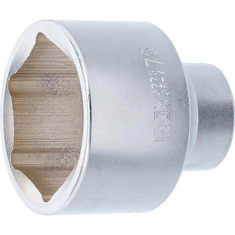 BGS  Vaso  de  impacto  hexagonal  Cuadrado  interior  25  mm  (1")  SW  70  mm  -  3770 (1/3)