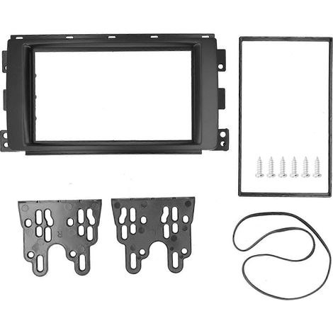 Façade d'autoradio CD 2DIN, panneau de tableau de bord, garniture de remplacement pour SMART ForTwo 2007-2010 (1/4)