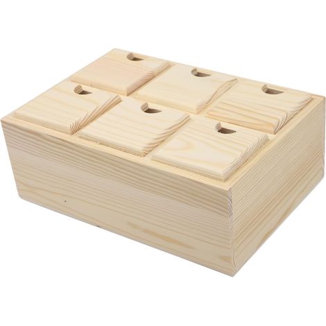 Solid Wood Organizer 21x7.5cm Rustic Design Organizer (1/5)