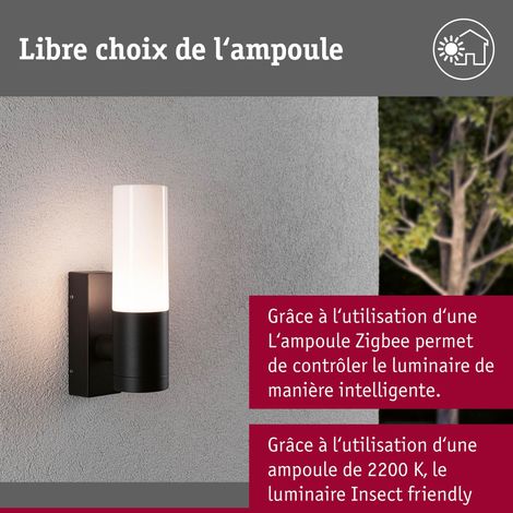 applique d'extérieur IP44 max. 10W 250 mm Anthracite aluminium E27 - Luminaire d'extérieur sans ampoule (1/5)