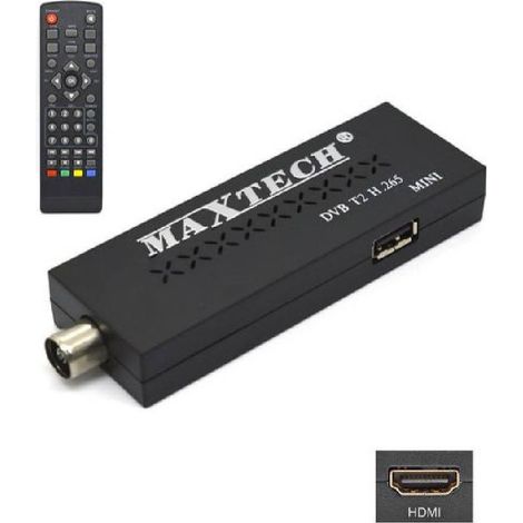 Trade Shop - MINI REARCH DECODER DIGITALE TERRESTRE DVB-T2 H265 10 BIT HDMI USB DG-T0SS - (1/2)