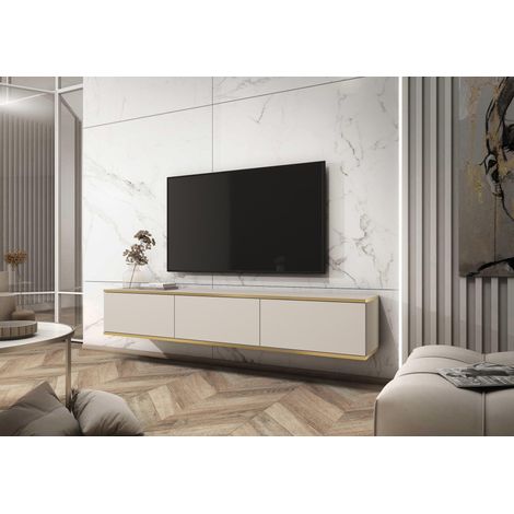 AX LIVING Sideboard TV Orkis 175 cm Modern und Funktional Beige