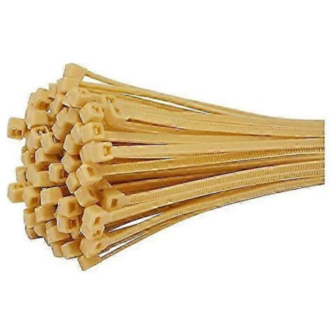 Colliers de serrage PB, colliers de serrage 1,8 mm x 100 mm, colliers de serrage en nylon beige, colliers de serrage, colliers de serrage pour BriseVue pour balcon, jardin et terrasse (100 pièces) (1/5)