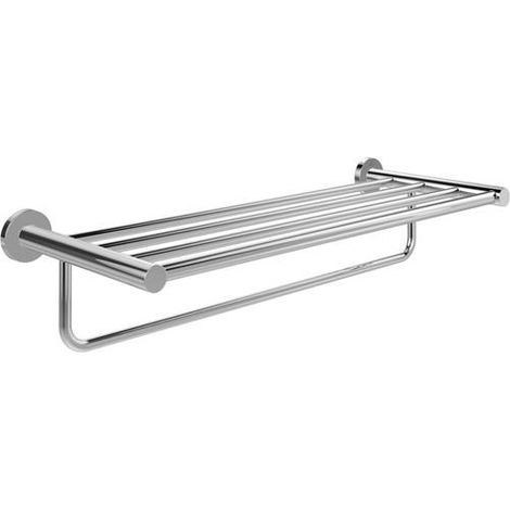 Villeroy & Boch Barra Portasciugamani con ripiano 595 mm - Cromo