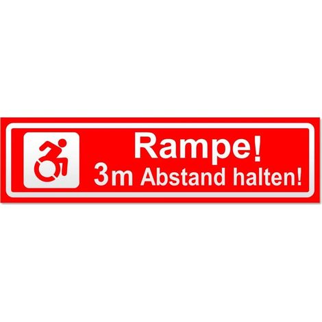 Panneau magnétique inversé à motif de rampe, distance de 3 m (1/4)