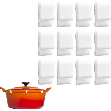 Clips de protection pour couvercles de cocottes en fonte Le Creuset, Staub et Tramontina - empêche les ébréchures et les rayures [jkw] (1/2)