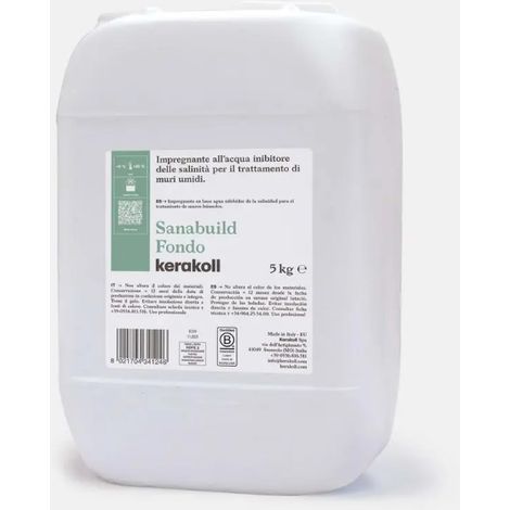 Sanabuild eco fondo impregnante all’acqua inibitore 5kg