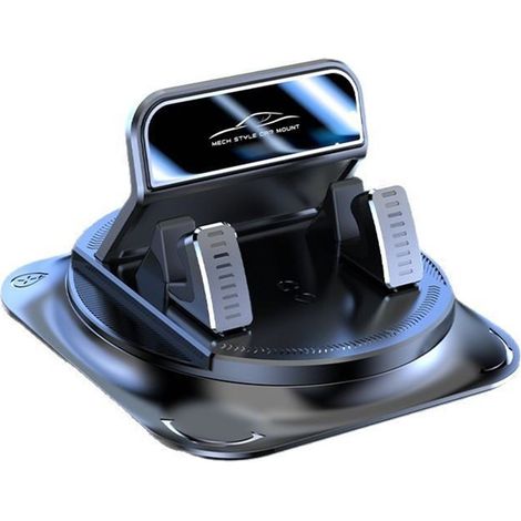 Support de téléphone portable pour tableau de bord de voiture, verrouillage automatique, rotation à 360°, antidérapant (1/5)