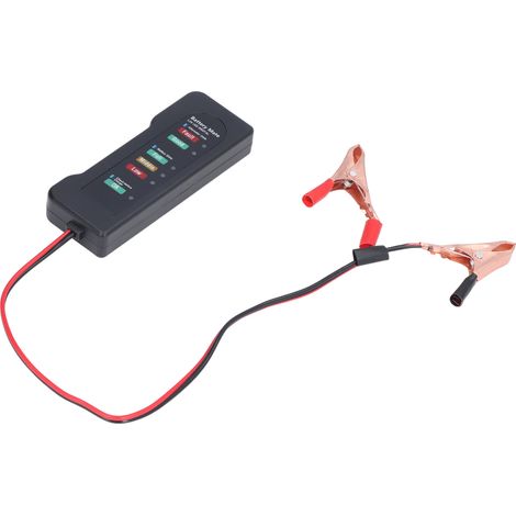 Testeur de batterie automobile 12V, analyseur de batterie, protection contre l'inversion de polarité, bonne conductivité électrique, haute sensibilité (1/5)