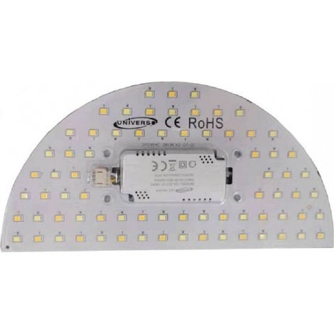 Trade Shop - Circolina Media Luna Led Disco Imán 12w 3 Tonos Luces 1200lm Ca-3c - (1/2)