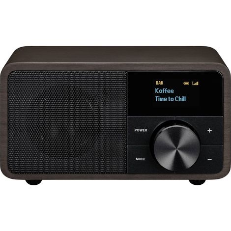 Sangean Genuine Mini DDR-7 Radio da tavolo DAB+, FM AUX, Bluetooth Marrone scuro (1/5)