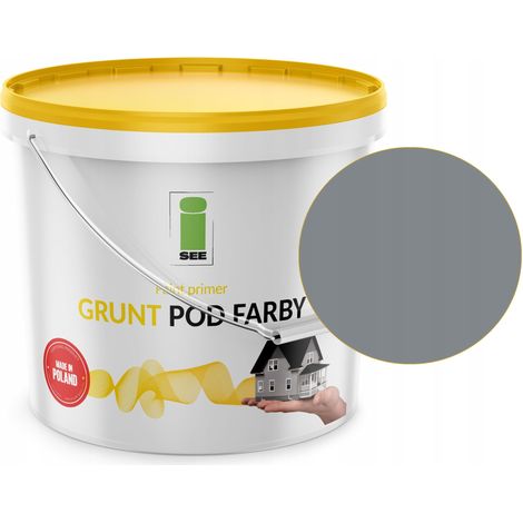 Apprêt silicone gris pour peinture de façade, teinte grise, 10 L (1/5)