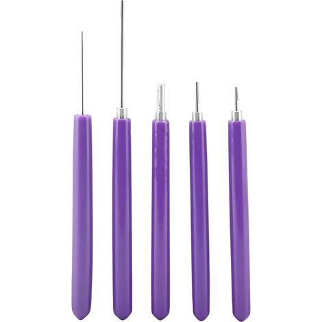 Outils de Quilling en Papier, 5 Pcs Outils de Quilling en Papier Kit Fendu Kit de Roulement Curling Quilling Aiguille Stylo DIY Fabrication de Cartes Papier Quilling Stylo pour Art Craft (1/5)