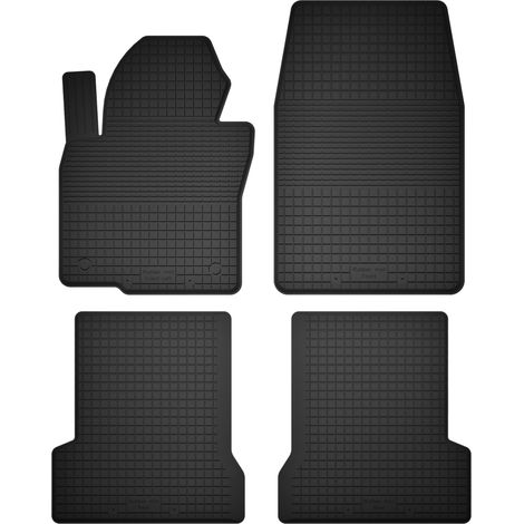 Alfombrillas de goma para coche, juego de 4, universales para: Fiat 500X FL crossover (2018-) (1/5)