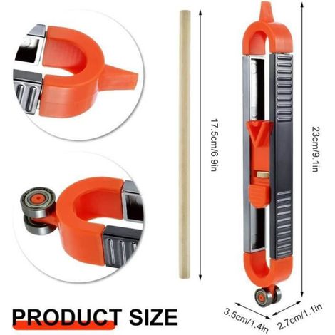 Règle de Traçage de Profil avec Crayon, Jauge de Duplication de Contour pour copier avec précision la forme irrégulière (1/4)