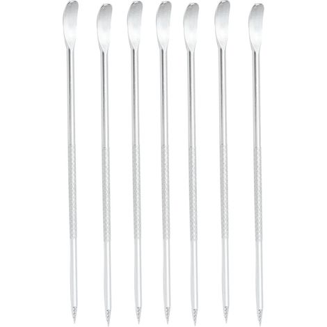 Lot de 7 aiguilles à latte art, outils de décoration en inox pour motifs sur café, stylos à dessin et sculpture à la maison (1/5)