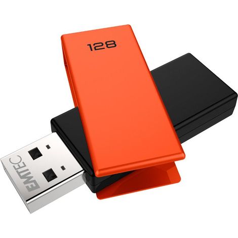 Emtec USB2.0 C350 128GB Ladrillo Naranja (1/3)