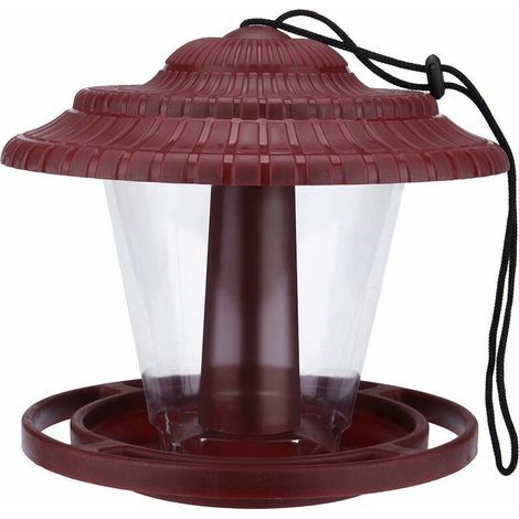 Mangeoire pour oiseaux sauvages suspendue, rouge – (1/5)