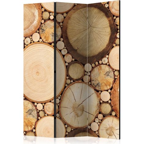 Paravento - Wood grains [Room Dividers] - 135x172 (1/4)