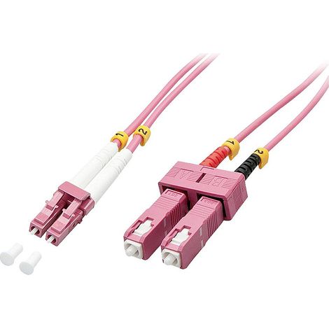 LINDY 46362 fibre optique FO Câble de raccordement Multimode OM4 3.00 m (1/4)