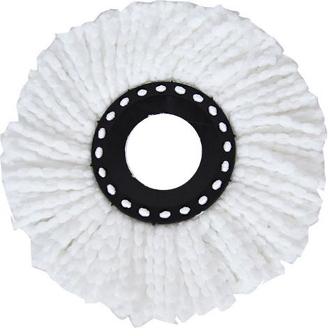 Cabezal de repuesto para fregona giratoria de 16 cm, de microfibra lavable, para fregona giratoria de 360 grados para suelos de cocina. (1/5)